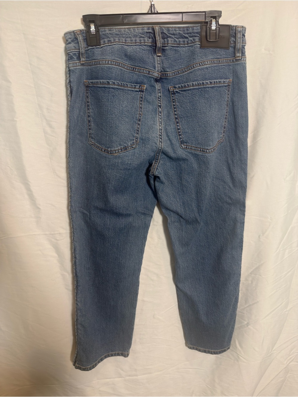 Express Womens Straight Leg Jeans Blue Braided Side Trim Denim Size 10 - Picture 4 of 4